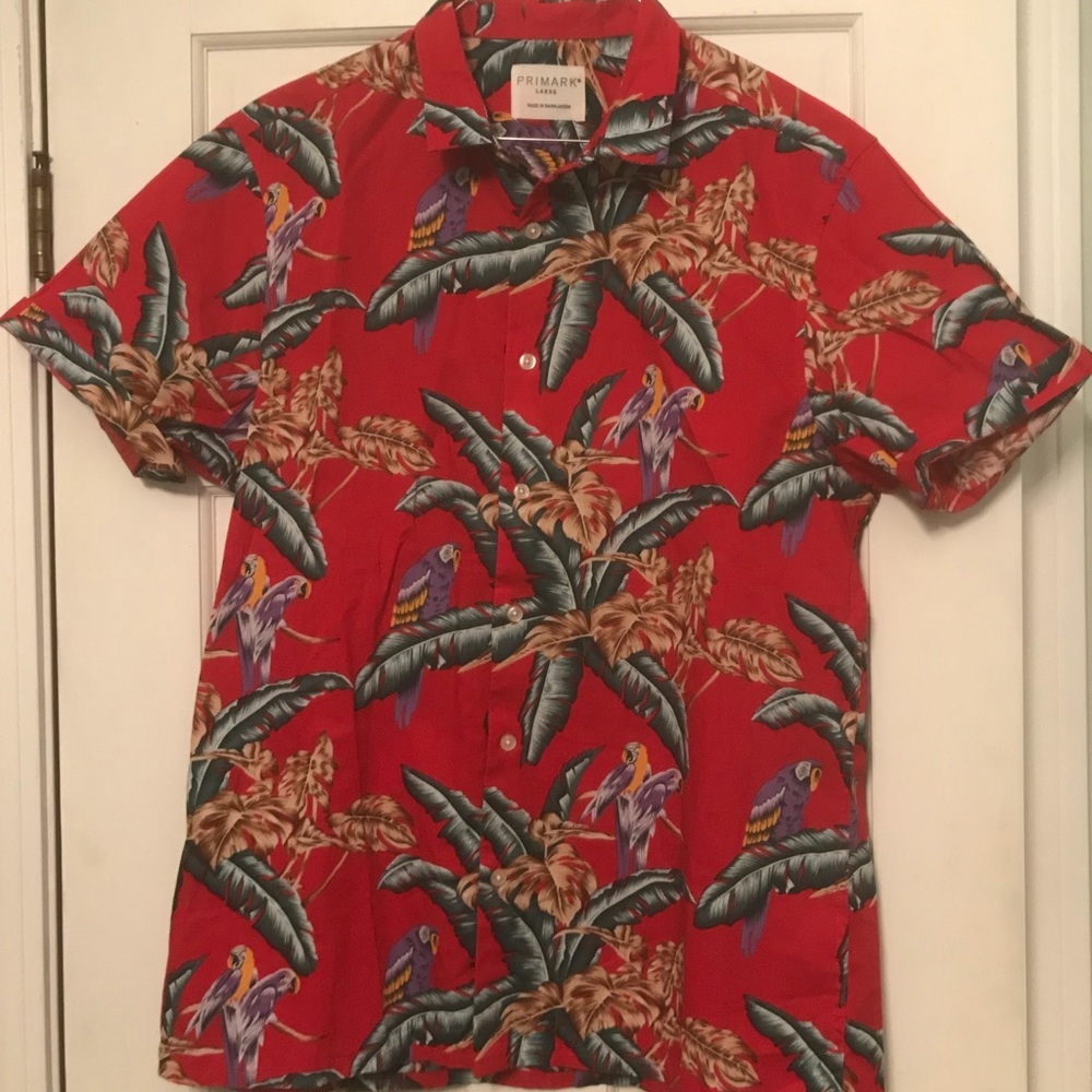 Primark short sleeved button-up shirt
